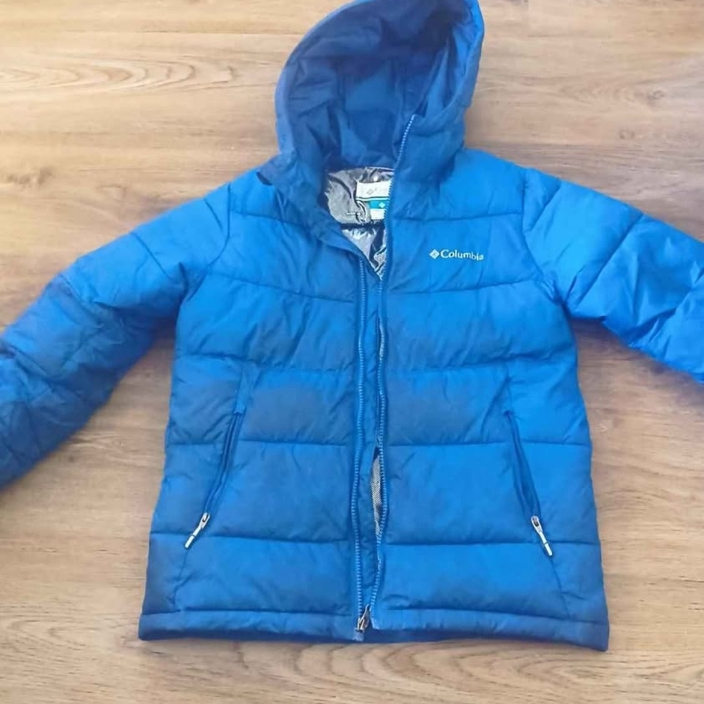 Columbia Kids Blue Hooded Puffer Jacket